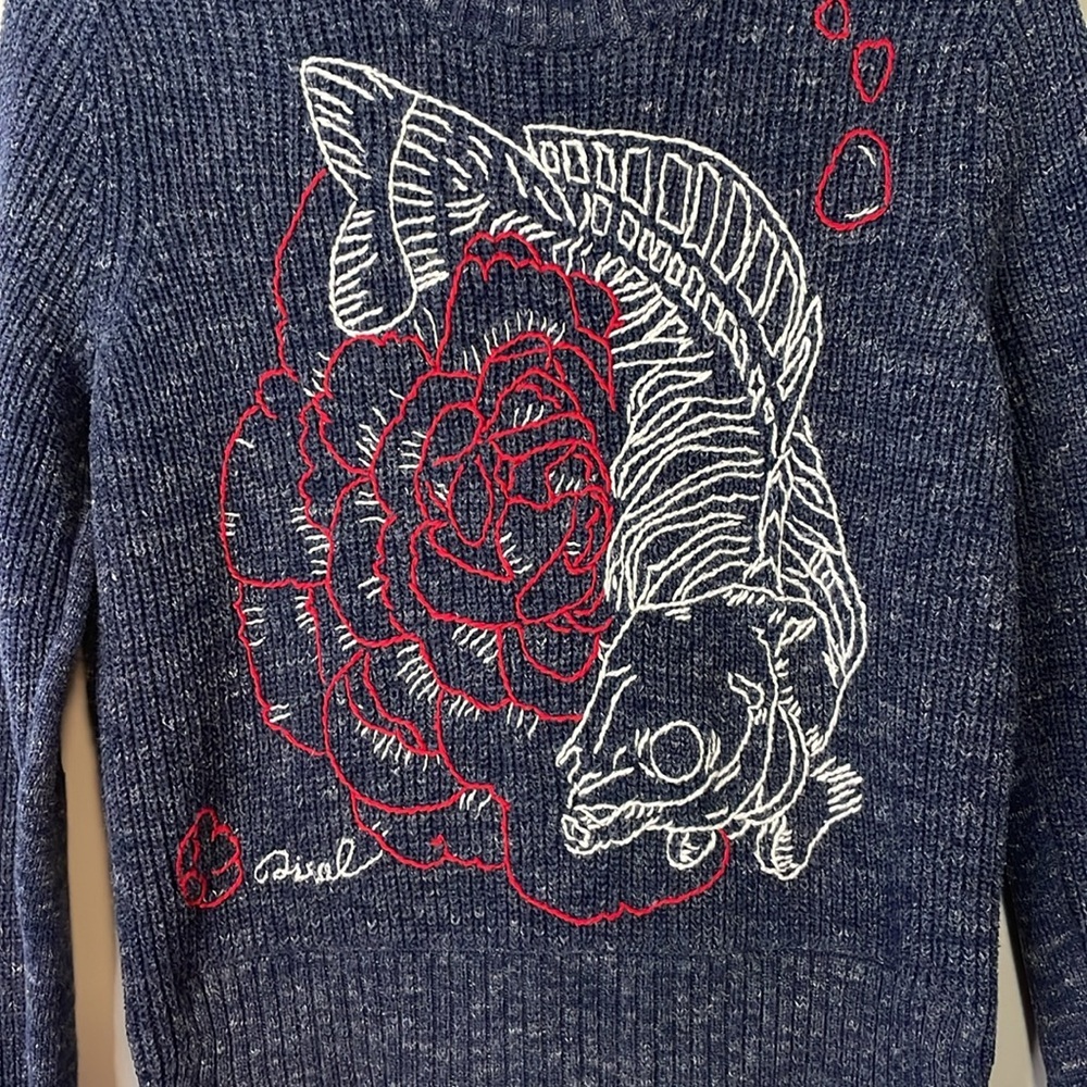 Diesel Blue Knit Sweater Size XXS - Picture 2 of 7